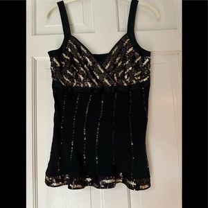 INC gorgeous sequined top size 8